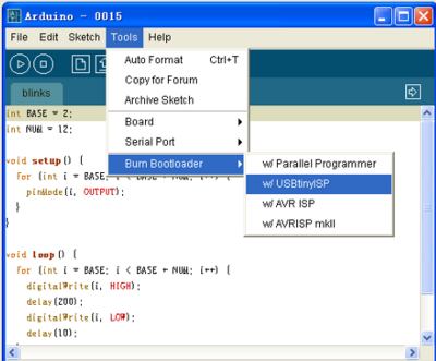 usbtinyisp avr programlayıcı kartı arduino karta tanıtma